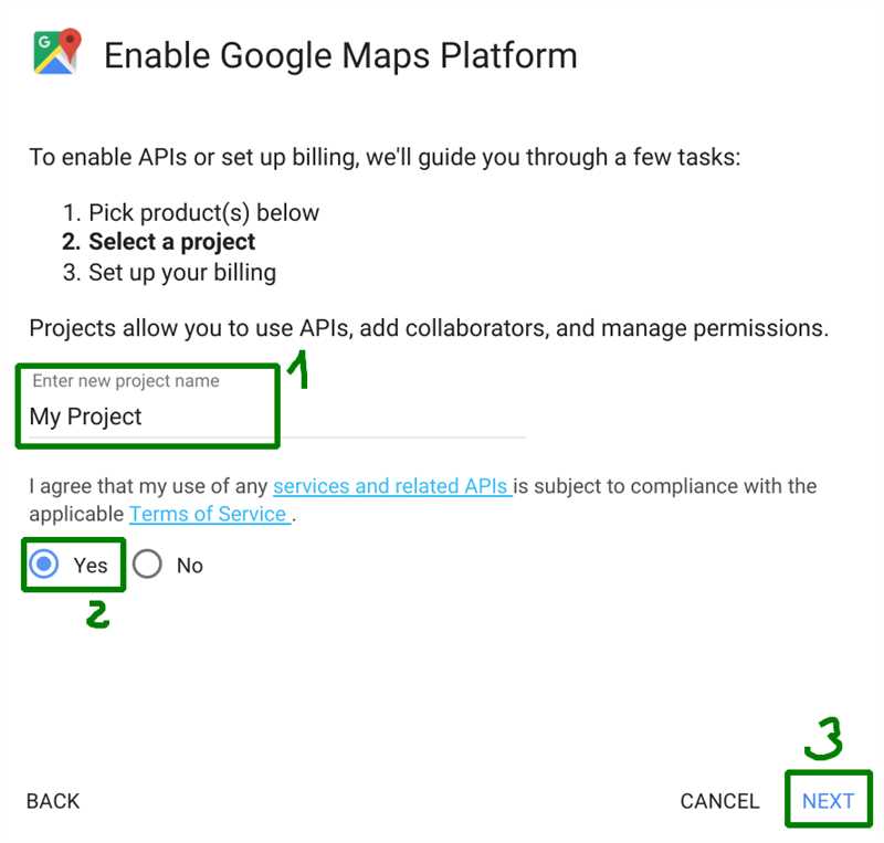 Как получить API-ключ и подключить API Google Maps к своему проекту